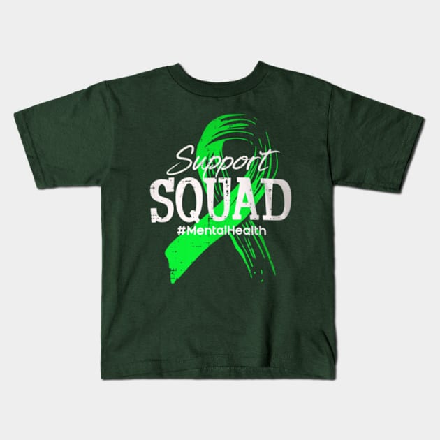 Support squad mental health Kids T-Shirt by Dreamsbabe